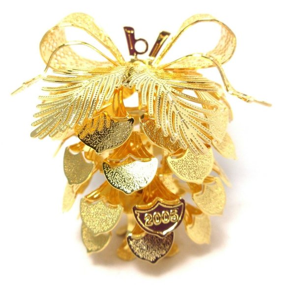 Danbury Mint Holiday 205 A Perfect Pine Cone Danbury Mint Christmas Ornament Gold Plated